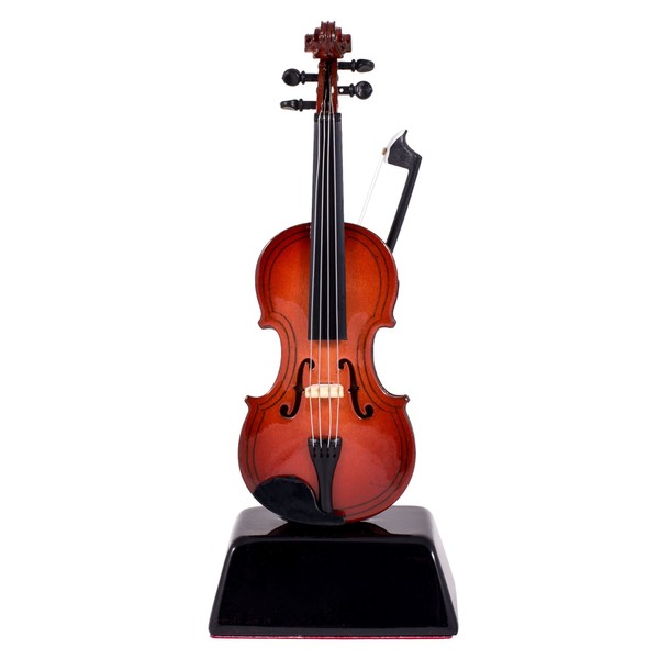 Broadway Gift Violin Music Instrument Miniature Replica on Stand - Size 6 in.