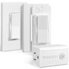 SURAIELEC 3 Way Wireless Light Switch, Remote Control Outlet, Decorator