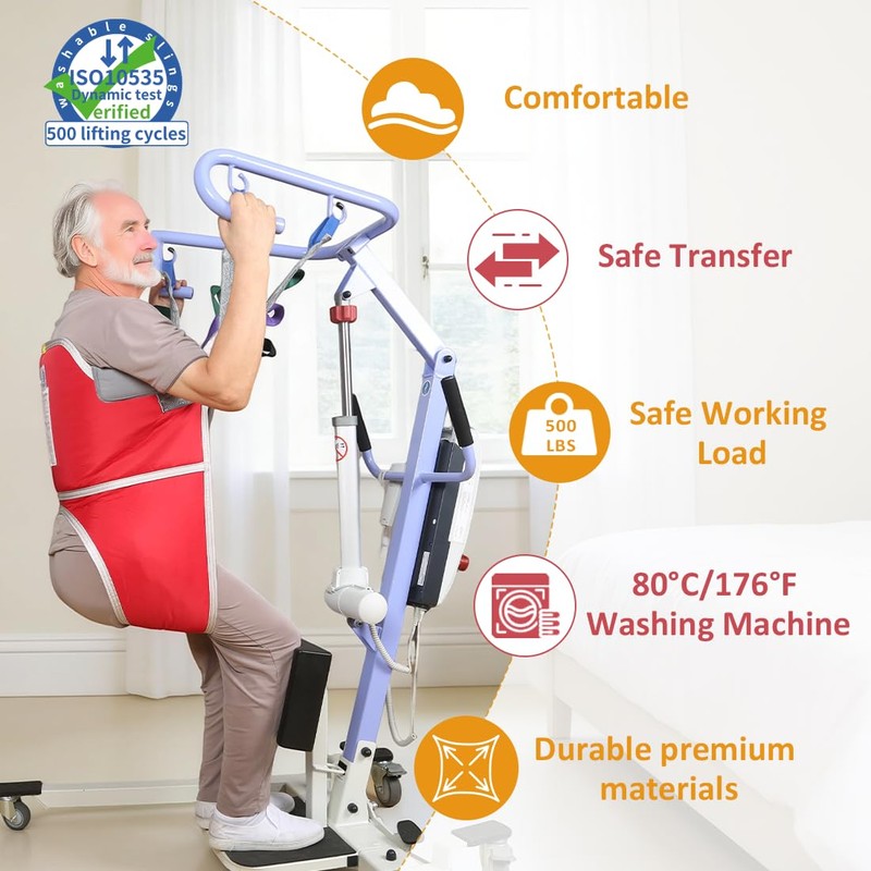 Sit to Stand Lift Sling – Padded Standing Assist with