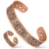 Mahnco Copper Bracelet for Men & Women, 9X Strength Magnetic