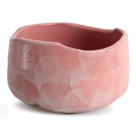 Mino Ware Japanese Pottery Tea Ceremony Matcha Bowl Made in Japan (Japan Import) KST109 (Pink Shino)