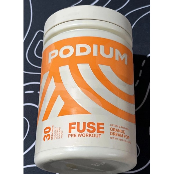 PODIUM FUSE Pre Workout - Orange Dream Pop (30 Servings)