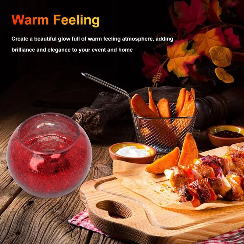 Round Glass Candle Holder Glass Tealight Votive Holder for Wedding
