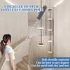 Microfiber Duster with Extension Pole 27-80 Inch, 4PCS Bendable Washable
