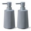 zuxzmj Gray 2 Pack Hand Soap Dispensers with No Rust