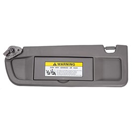 HIMIKI Left Driver Side Sun Visor Sunvisor Compatible with 2006 2007 2008 2009 2010 2011 06 07 08 09 10 11 Civic Replaces# 83280-SNA-A01ZA 83280-SNA-A01Z, Dark Gray