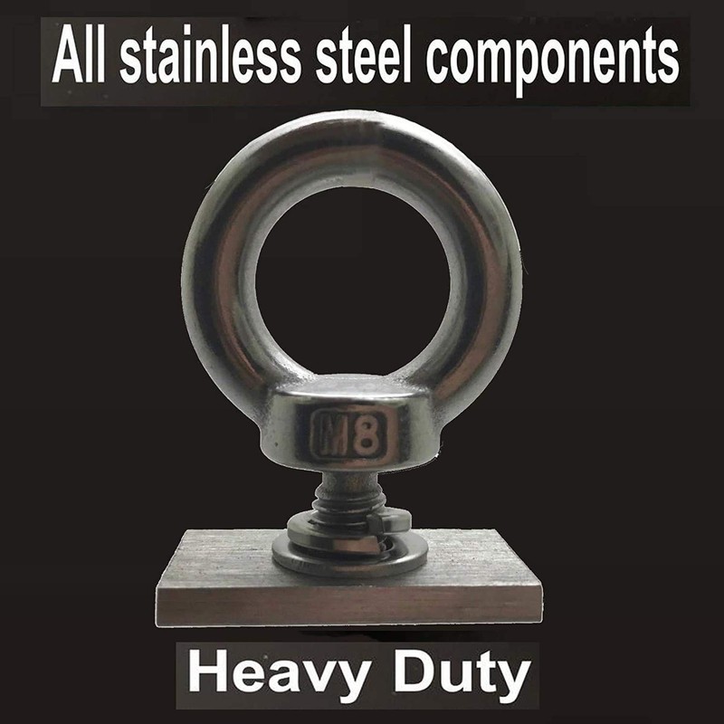 Pmsanzay 4 Pack Heavy Duty Eye Bolt, Stainless Steel -