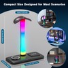Jubor 3 in 1 RGB Gaming Headphone Stand, Headset Holder