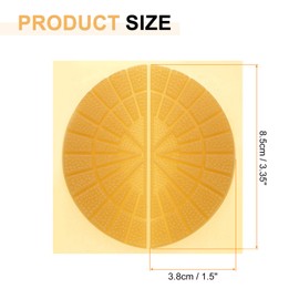 HARFINGTON 3 Pairs Sole Protector for Sneakers Non Slip Pad Heel Plates Repair for Men and Women, Yellow