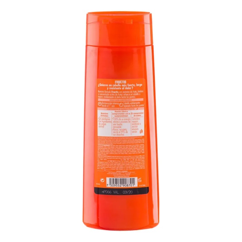 Shampoo Garnier Fructis Borrador de Daño con Biotina Largo Perfecto