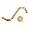 304 Stainless Steel S Shaped Shower Arm Gold Shower Head