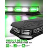 HLauto 406D Rooftop Emergency Strobe Lights Bar, 102 LED Green