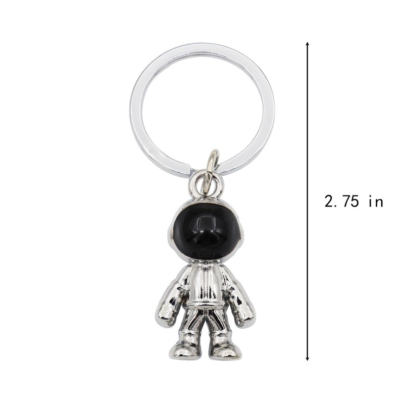 Elechobby Astronaut Keychain,Spaceman Keyring - Creative Metal Spaceship Key Chain,
