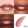 evpct Bronze Gold Metallic Glitter Lip Liner and Lipstick Combo