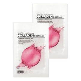 Ten Zero Skin Calming Solution Moisturizing Collagen Sheet Mask 10 sheets 2 sets Cooling Mask Sheet / 텐제로 피부진정 솔루션 모이스처라이징 콜라겐 시트 마스크 10매 2세트 쿨링 마스크시트