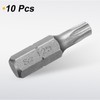 sourcing map 10pcs T25 Torx Screwdriver Bit 1/4" Hex Shank