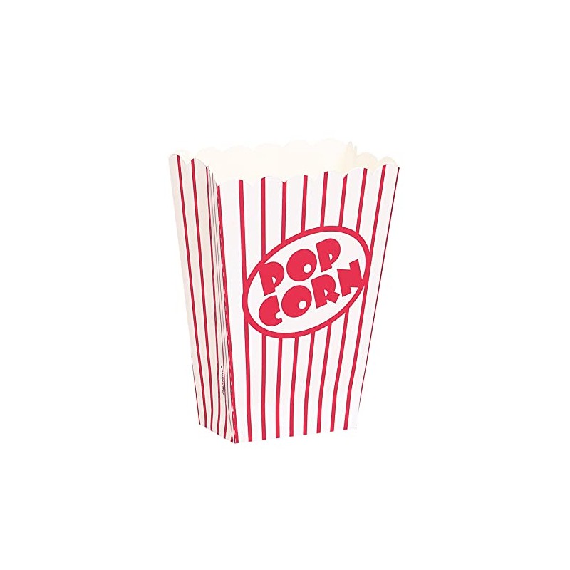 Unique 19578 - Small Popcorn Boxes - 8 Count (Pack
