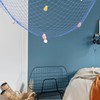 BESPORTBLE Decorative Fishing Net Wall Art Nautical Style Rope Fish