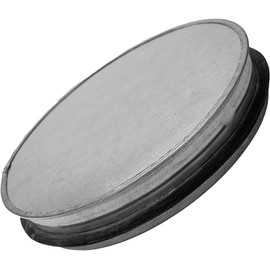 Vent Systems 8" Pack of 2 Galvanized Steel End Cap. 8 Inch Duct Fitting Diameter. Ducting End Cup. Sewer End Cup. Steel Plug with Rubber Gasket. Dryer Duct Plug