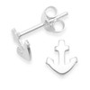 Heather Needham Sterling Silver Anchor Earrings Anchor stud Earrings- SIZE: