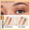Eyebrow Pencil with Eyebrow Gel,Dark Brown E-yebrow Pencil,2-In-1 E-yebrow Pen