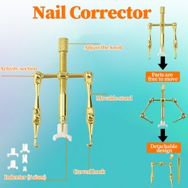 Ingrown Toenail Tool Set, Corrector Pedicure, Ingrown Toenails Set, 30 Toenail Correction Patches, 6 Pairs of Nail Fixers, Correction Strips for Ingrown Toenails, Nails