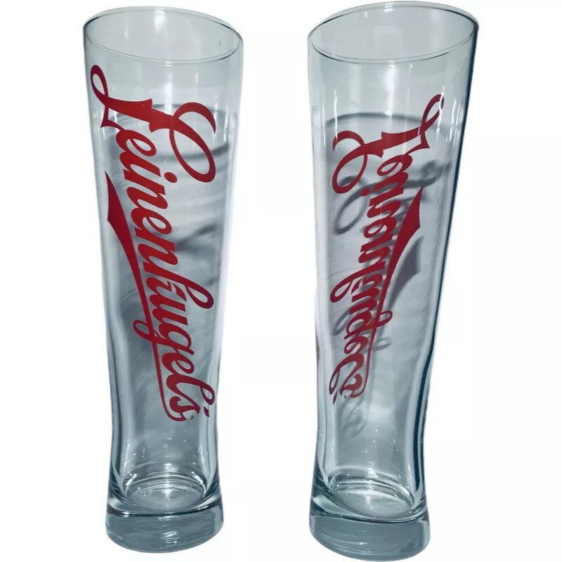 Leinenkugels 22 oz. Beer Glasses | 9.75" Tall | Set