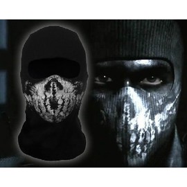 Surprise Mask Skull for Ghost Motorcycle Mask Face Mask Black