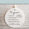 13th Wedding for Her or Him, 13 Years Marriage Gift