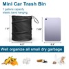 Kincown Car Trash Can, 2 Packs Mini Collapsible Pop-up Car