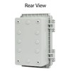 LeMotech Electrical Box, IP67 Waterproof Hinged Clear Cover Stainless Steel