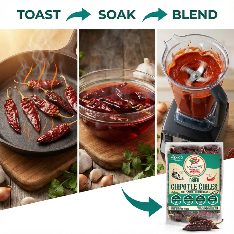 Dried Chipotle Morita Chile Peppers 16 oz – Robust Smokey