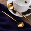 Bisda Portuguese Coffee Spoon Tea Spoon Set, Gold, 18-8 Stainless