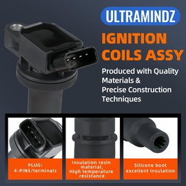 Ignition Coil Pack for Toyota Tacoma V6 4.0L 2005-2015 FJ Cruiser V6 4.0L 2007-2009 Tundra V6 4.0L 2005-2010 4Runner V6 4.0L 2003-2009 90919-02248 90919-02260 90919C2002 90919C2006 90919T2008