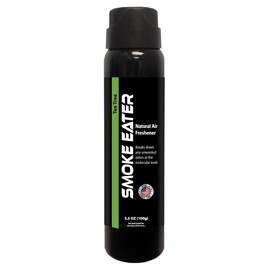 Smoke Eater All Purpose Odor Eliminator - Breaks Down Foul Scents at the Molecular Level - Smoke, Food and Pet Odor - Ideal For The Home, Apartment Cars, Boats - 3.5 oz Aerosol Bottle (Tea Tree Oil)