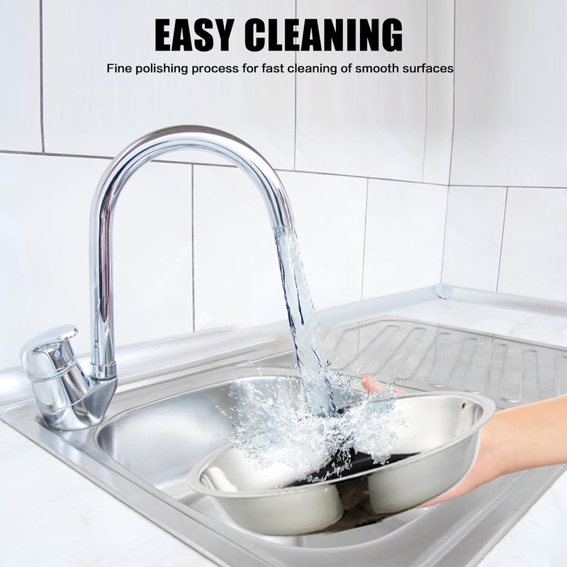 KALDJKS Set of 2 Round Chafing Dish Set 4.5 L