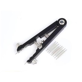 OTOOLWORLD Watch Spring Bar Plier Tool Set with 10 Tips Pins, 6825 Spring Bar Tweezer Tool Watch Wrist Bands Strap Removal Repair Kit