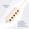 NFHK Adapter 5 Way Outlet 6P4C RJ11 RJ12 Telephone Phone