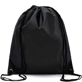 LINKPEACE Folding Sport Backpack Drawstring Bag Home Travel Storage Use (Black)