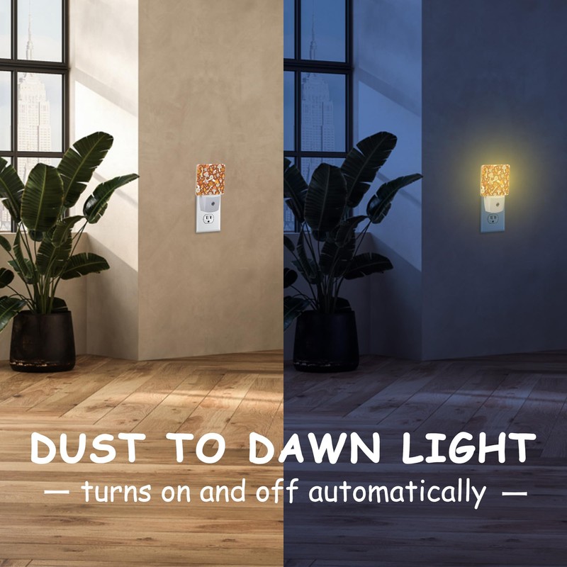 Retro Cartoon Mushrooms Plug Night Light,Childish Floret Night Light Lamp