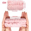 Yharnamite 4 Pairs Microfiber Wrist Wash Towel Bands, Face Wash