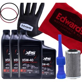 Edwards Full Synthetic Oil Change Kit fits SeaDoo 1500cc or More 4Tec or Ace Engines