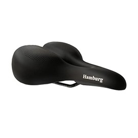 P & P pro cycling Unisex Adult Hamburg 040 Comfort Saddle, Black, 268 x 255 mm