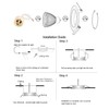Recessed Ceiling Light Fitting - GU10 Downlights for Ceiling, Round