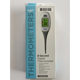 EQUATE New Equate 8 Second Digital Thermometer F/C Flexible Tip Ships Out Quick!