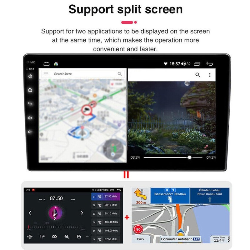 Car Android Navigation, Aublinto Android 13 Car Navigation 9 Inches