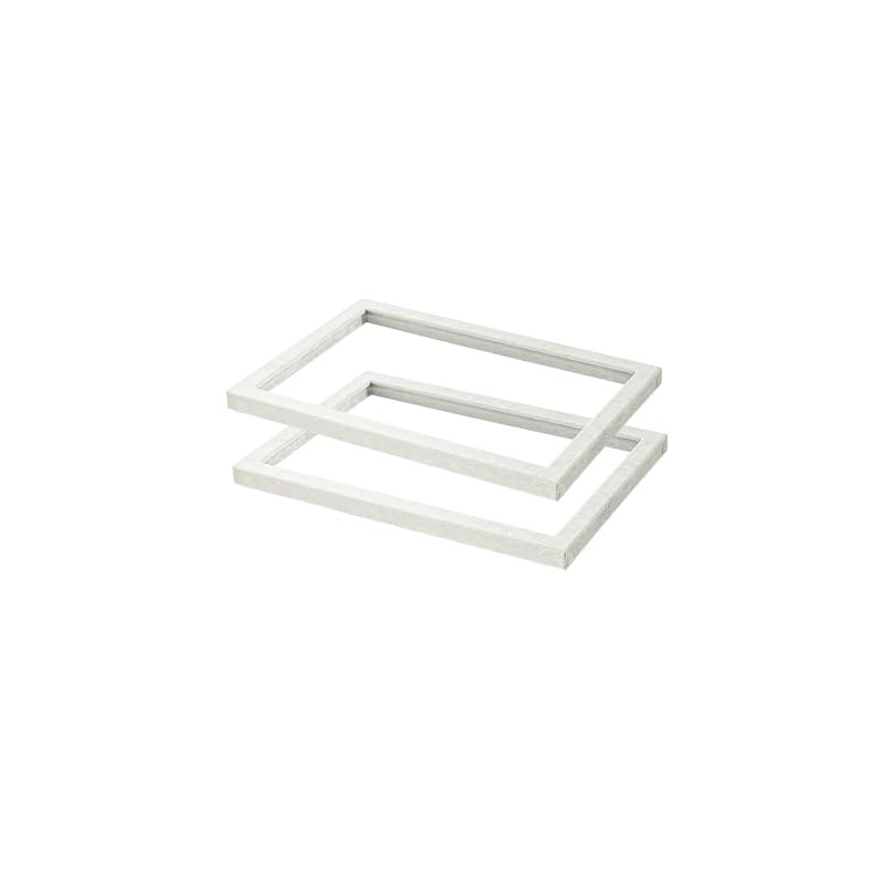 2pcs Glass Lid if Needed for Large Grey Beige Tray