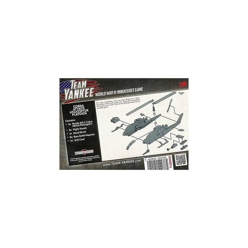 USA - 1:100 Cobra Attack Helicopter Platoon Plastic Model Kit
