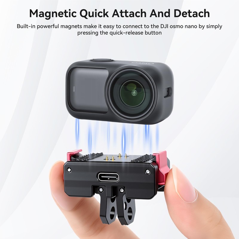 UTEBIT Magnetic Quick Release Charging Adapter Mount for DJI Osmo