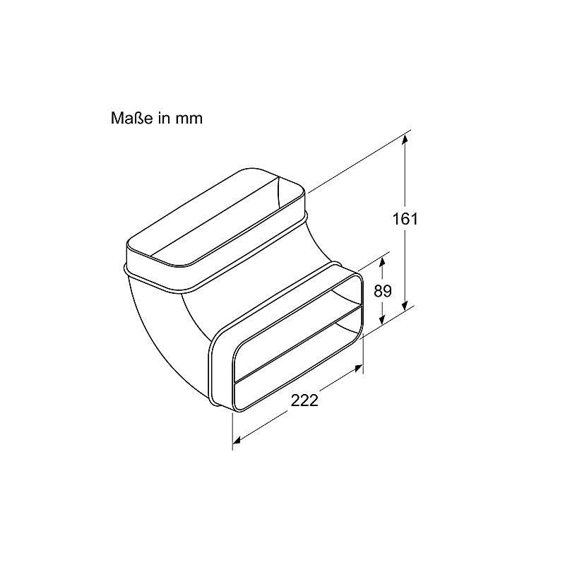 Siemens Installation Accessories 90° Flat Channel Elbow L Vertical